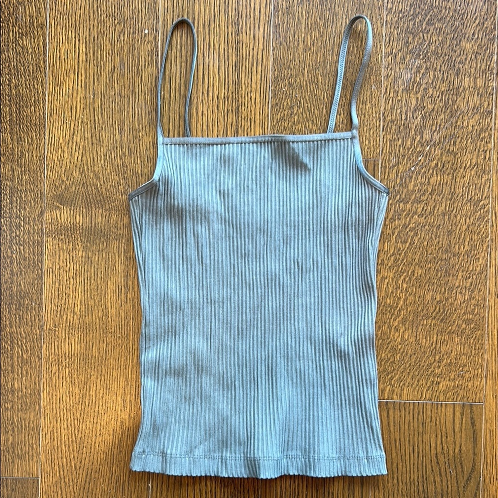 Wilfred Sage Green Square Neck Tank Top